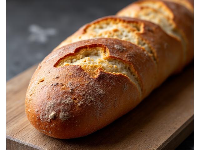 地球儀のようなクープが入ったバゲット